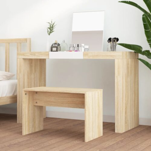 Dressing Stool Sonoma Oak 70x35x45cm Engineered Wood - Image 3