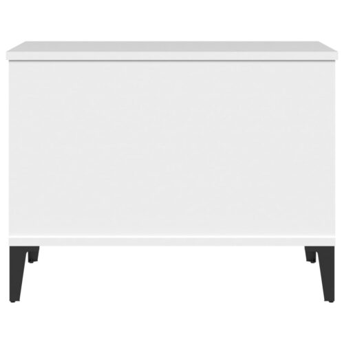 Coffee Table White 60x44.5x45cm Engineered Wood - Image 7