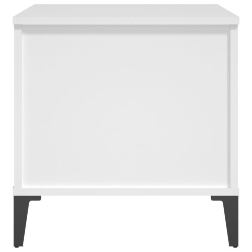 Coffee Table White 60x44.5x45cm Engineered Wood - Image 8
