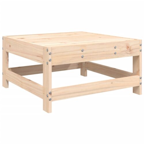 Pine Wood Outdoor Footstool Garden Patio Bench Ottoman Stool Chair Seat - Image 6