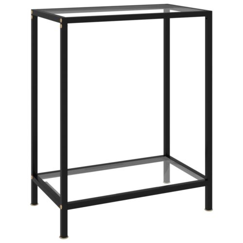 Console Table Transparent 60x35x75cm Tempered Glass