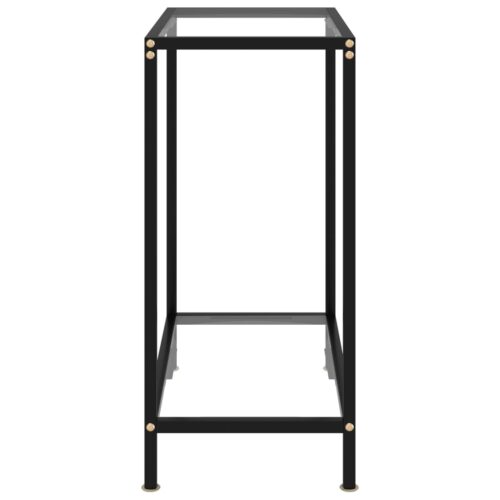 Console Table Transparent 60x35x75cm Tempered Glass - Image 3