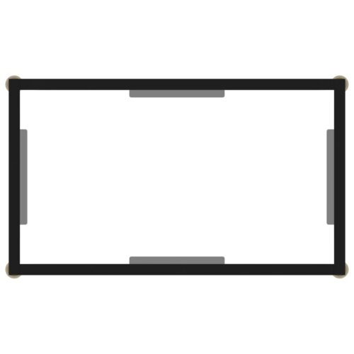 Console Table Transparent 60x35x75cm Tempered Glass - Image 4