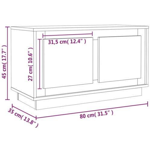 Wooden Entertainment Unit TV Table Cabinet Stand Storage Door Rack Shelf White - Image 10