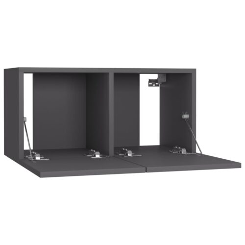 Hanging TV Cabinet Grey 60x30x30cm - Image 5