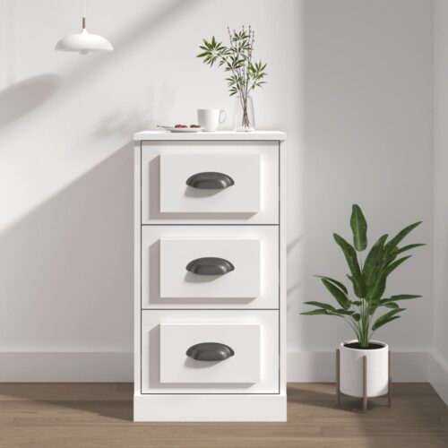 Sideboard White 36x35.5x67.5cm Engineered Wood