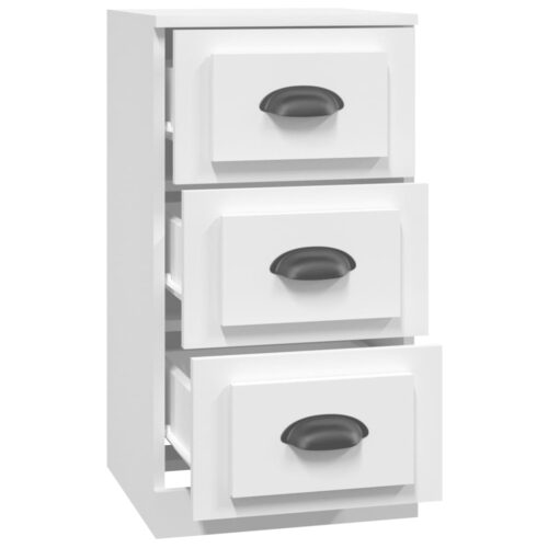 Sideboard White 36x35.5x67.5cm Engineered Wood - Image 3