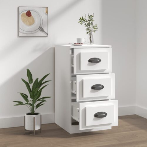Sideboard White 36x35.5x67.5cm Engineered Wood - Image 6