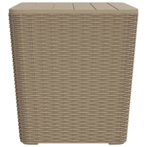 Garden Table with RemovableLid Brown Polypropylene - Image 5