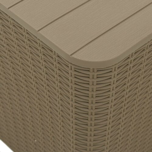 Garden Table with RemovableLid Brown Polypropylene - Image 7