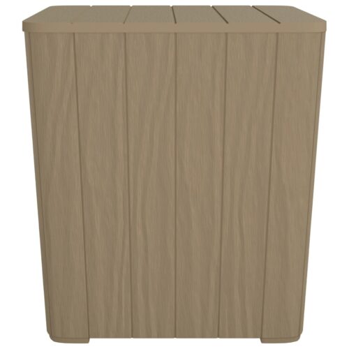 Garden Table with RemovableLid Brown Polypropylene - Image 2