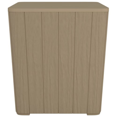 Garden Table with RemovableLid Brown Polypropylene - Image 5