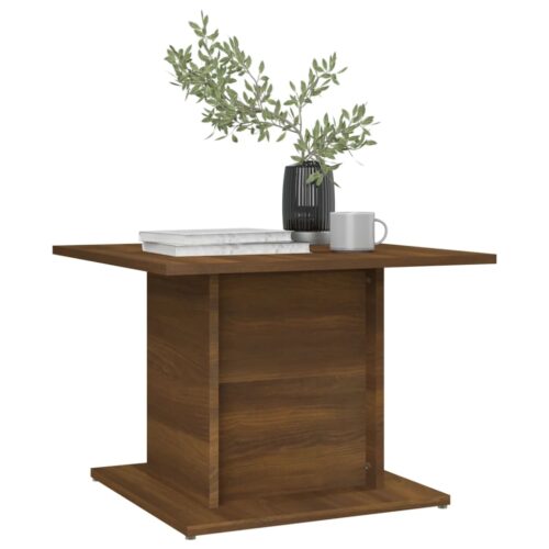 Coffee Table Brown Oak 55.5x55.5x40cm Engineered Wood - Image 3