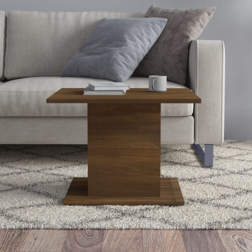Coffee Table Brown Oak 55.5x55.5x40cm Engineered Wood - Image 4