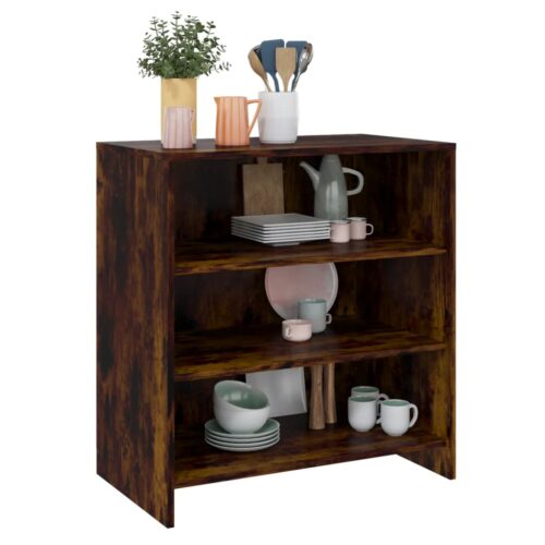 Sideboard Smoked Oak 70x40.5x75cm Engineered Wood - Image 4