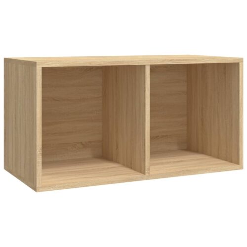 Vinyl Storage Box Sonoma Oak 71x34x36cm Engineered Wood - Image 2