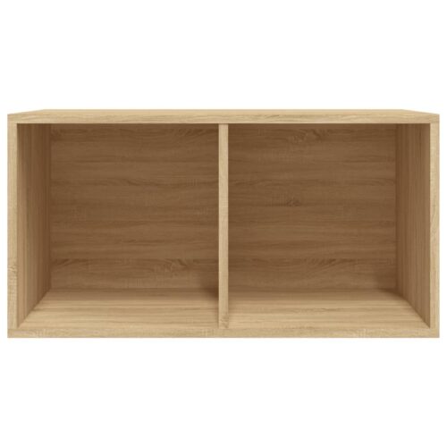 Vinyl Storage Box Sonoma Oak 71x34x36cm Engineered Wood - Image 6