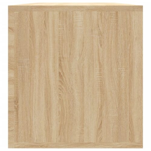 Vinyl Storage Box Sonoma Oak 71x34x36cm Engineered Wood - Image 7
