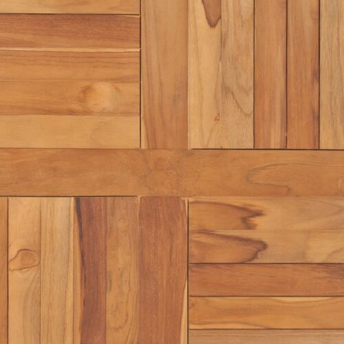 Table Top Solid Teak Wood Square 80x80x2.5cm DIY Desk Panel Board - Image 5