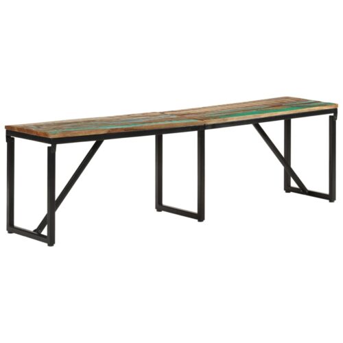 Bench 160x35x46cm Solid Wood Reclaimed