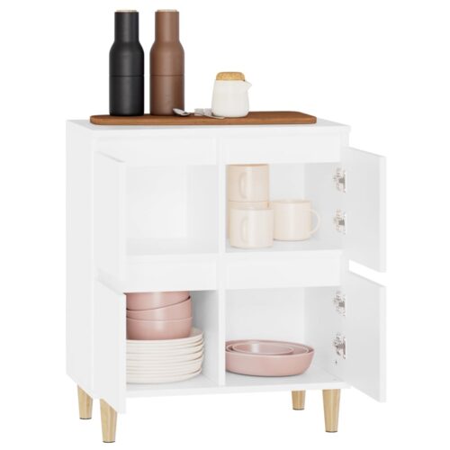 Sideboard White 60x35x70cm Engineered Wood - Image 5