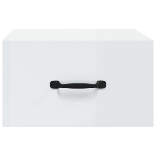 Wall-mounted Bedside Cabinets 2pcs High Gloss White 35x35x20cm - Image 5