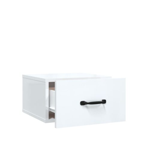Wall-mounted Bedside Cabinets 2pcs High Gloss White 35x35x20cm - Image 6
