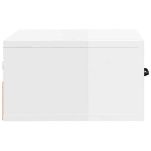 Wall-mounted Bedside Cabinets 2pcs High Gloss White 35x35x20cm - Image 8
