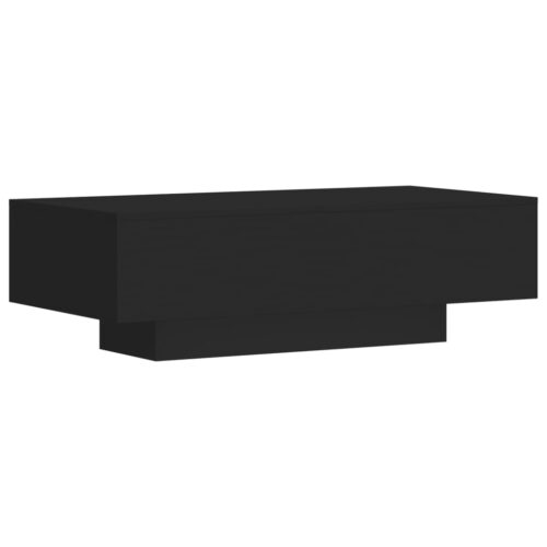 Coffee Table Black 100x49.5x31cm Engineered Wood - Image 2
