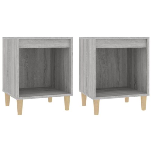 Bedside Cabinets 2pcs Grey Sonoma 40x35x50cm