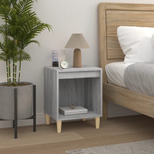 Bedside Cabinets 2pcs Grey Sonoma 40x35x50cm - Image 3
