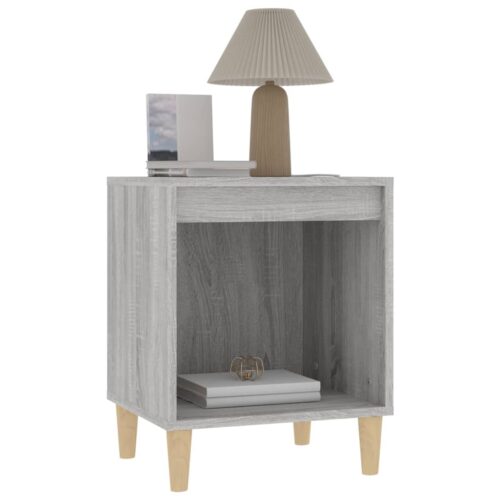 Bedside Cabinets 2pcs Grey Sonoma 40x35x50cm - Image 4