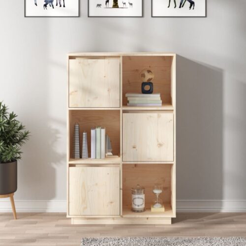 Highboard 74x35x117cm Solid Wood Pine