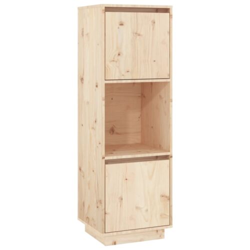 Highboard 38x35x117cm Solid Wood Pine - Image 2