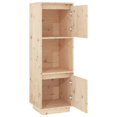Highboard 38x35x117cm Solid Wood Pine - Image 5