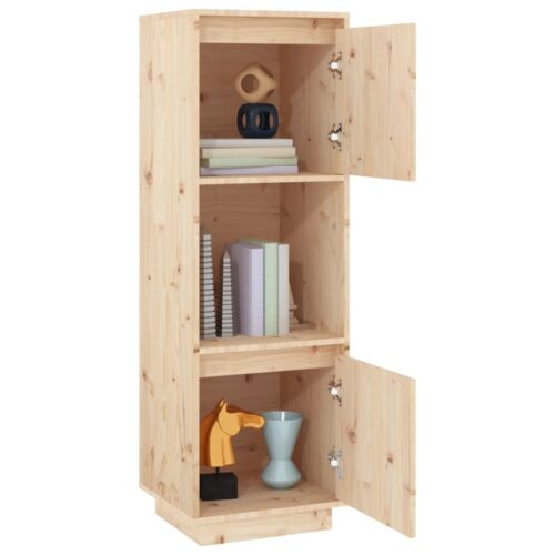 Highboard 38x35x117cm Solid Wood Pine - Image 8