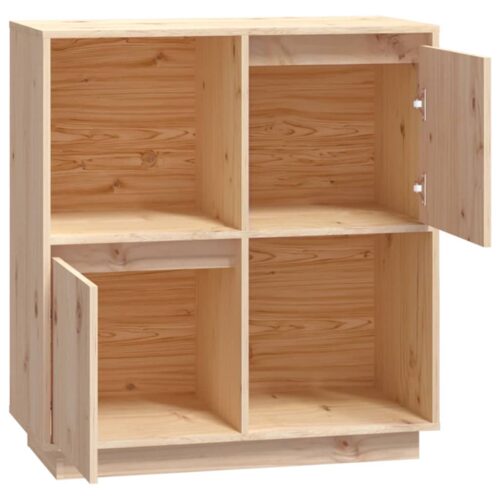 Sideboard 74x35x80cm Solid Wood Pine - Image 5