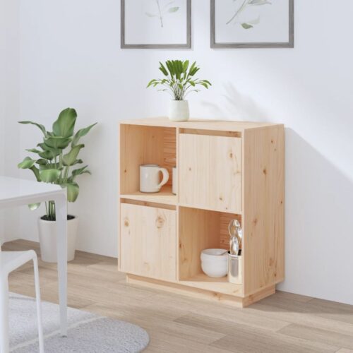 Sideboard 74x35x80cm Solid Wood Pine - Image 11