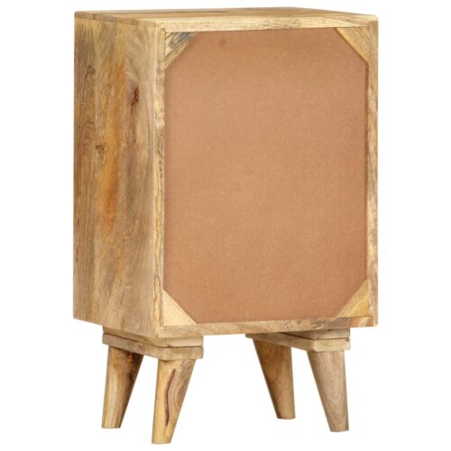 Bedside Cabinet 36x30x60cm Solid Mango Wood - Image 4