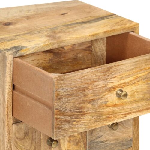 Bedside Cabinet 36x30x60cm Solid Mango Wood - Image 6