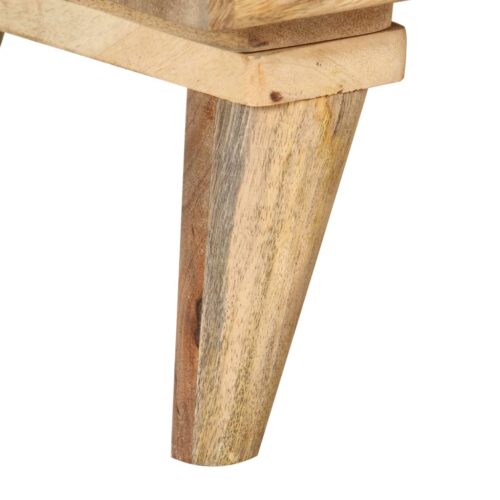 Bedside Cabinet 36x30x60cm Solid Mango Wood - Image 7