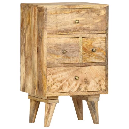 Bedside Cabinet 36x30x60cm Solid Mango Wood - Image 10