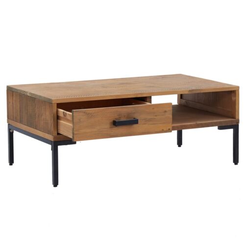Coffee Table 90x50x35cm Solid Pinewood - Image 4