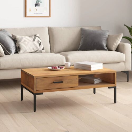 Coffee Table 90x50x35cm Solid Pinewood - Image 10