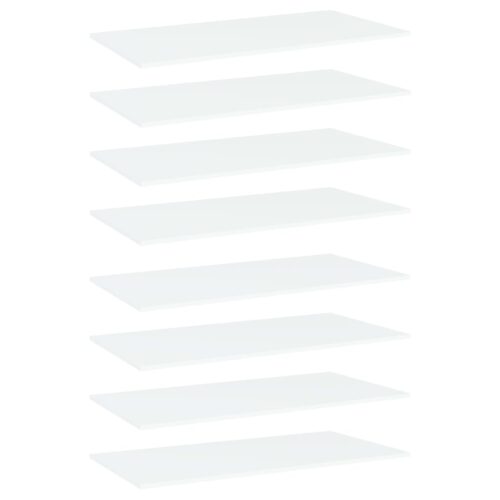 Bookshelf Boards 8pcs White 80x30x1.5cm Engineered Wood - Image 6