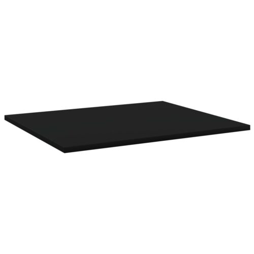 Bookshelf Boards 4pcs Black 60x50x1.5cm Engineered Wood - Image 2
