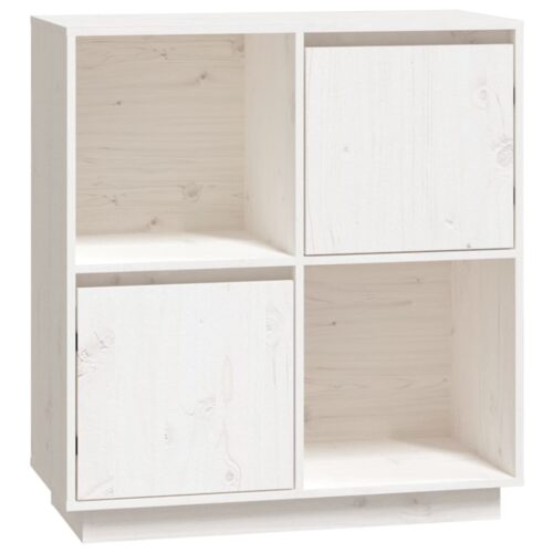 Sideboard White 74x35x80cm Solid Wood Pine