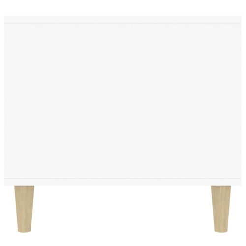 Coffee Table High Gloss White 90x49x45cm Engineered Wood - Image 7