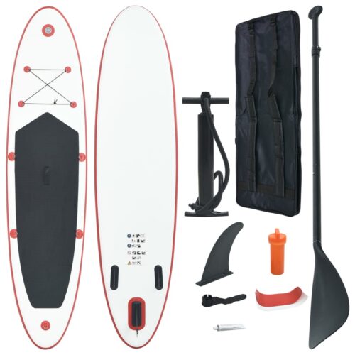 Stand Up Paddle Board Set SUP Surfboard Inflatable Red White