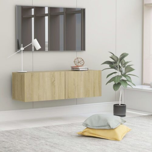 TV Cabinet Sonoma Oak 100x30x30cm Engineered Wood - Image 10